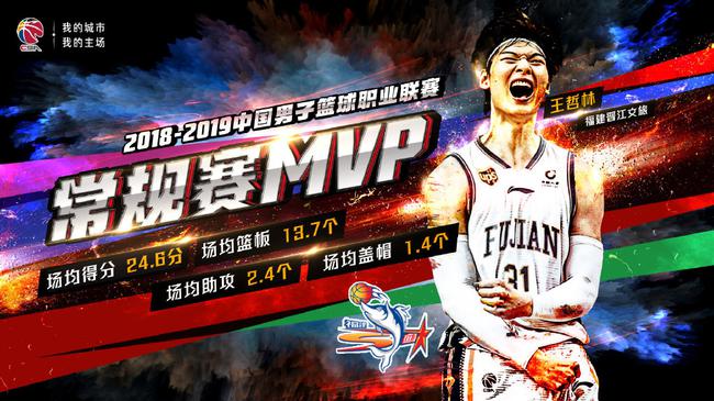 王哲林当选常规赛MVP！