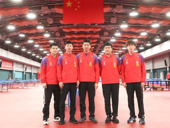  国乒男队合影。中国乒协供图