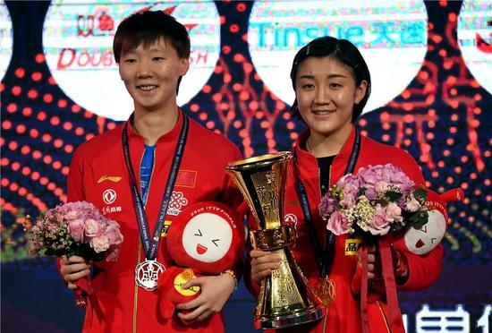 国乒包揽ITTF男女冠亚军
